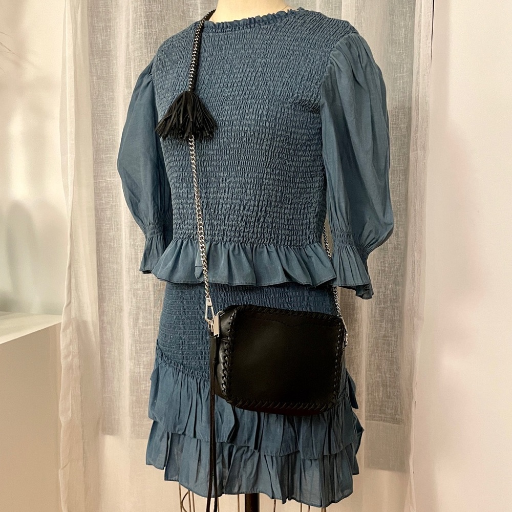 Rebecca Minkoff Black Tassel Mini Sofia Crossbody
